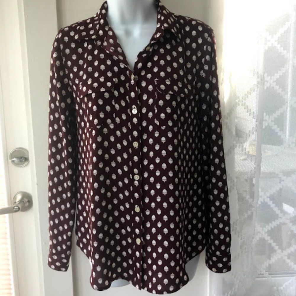Ann Taylor Loft Button Up Long Sleeve Shirt